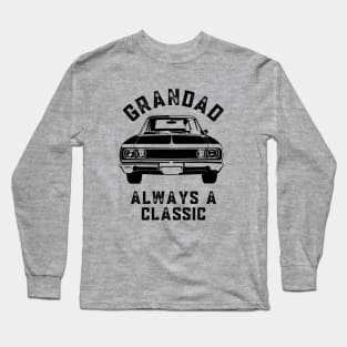 Grandad who loves cars tshirt print gift Long Sleeve T-Shirt